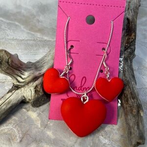 Pedant necklace and earrings set.